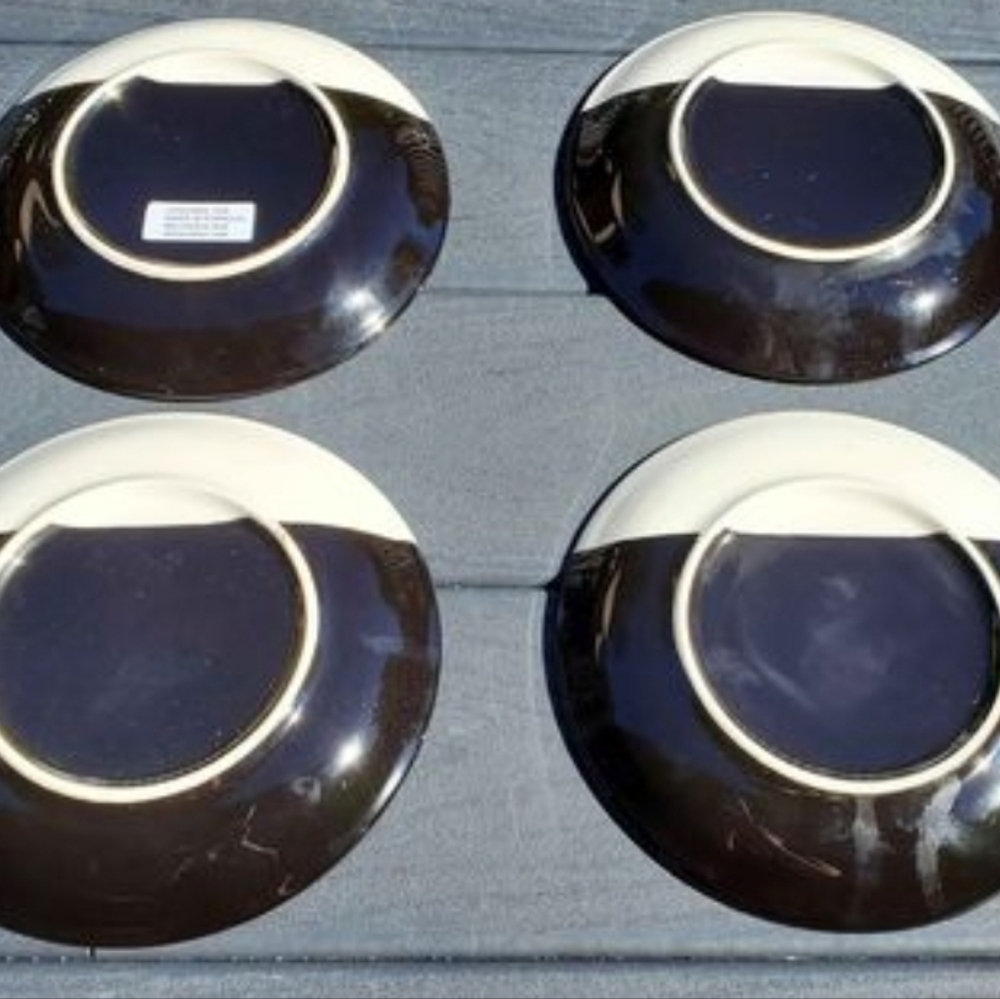 Loucarte Black White Zebra Print Salad Plates Ceramic Microwave Dishwasher Safe - Picture 5 of 6